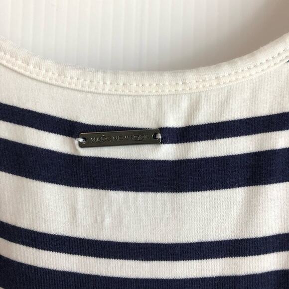 🆕 Marc by Andrew Marc striped high low tank dress navy and white NWT size M - Picture 7 of 10